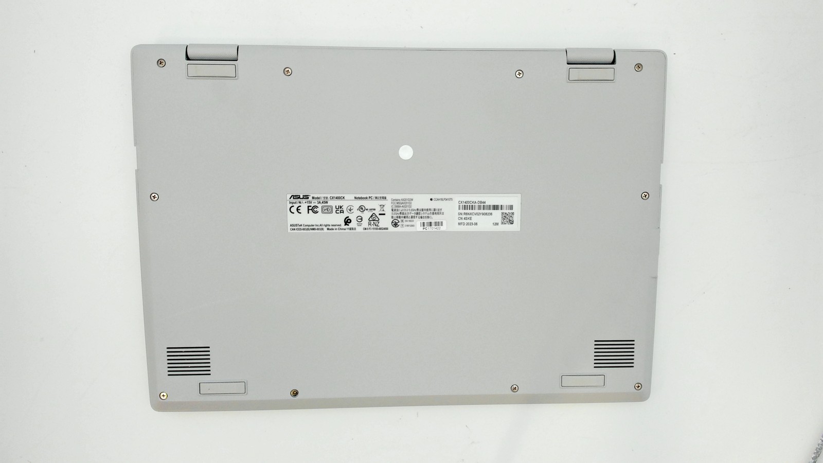 Asus Chromebook CX1 14″ Intel Celeron N4500 4GB 64GB CX1400CKA-DB44 PC1701423