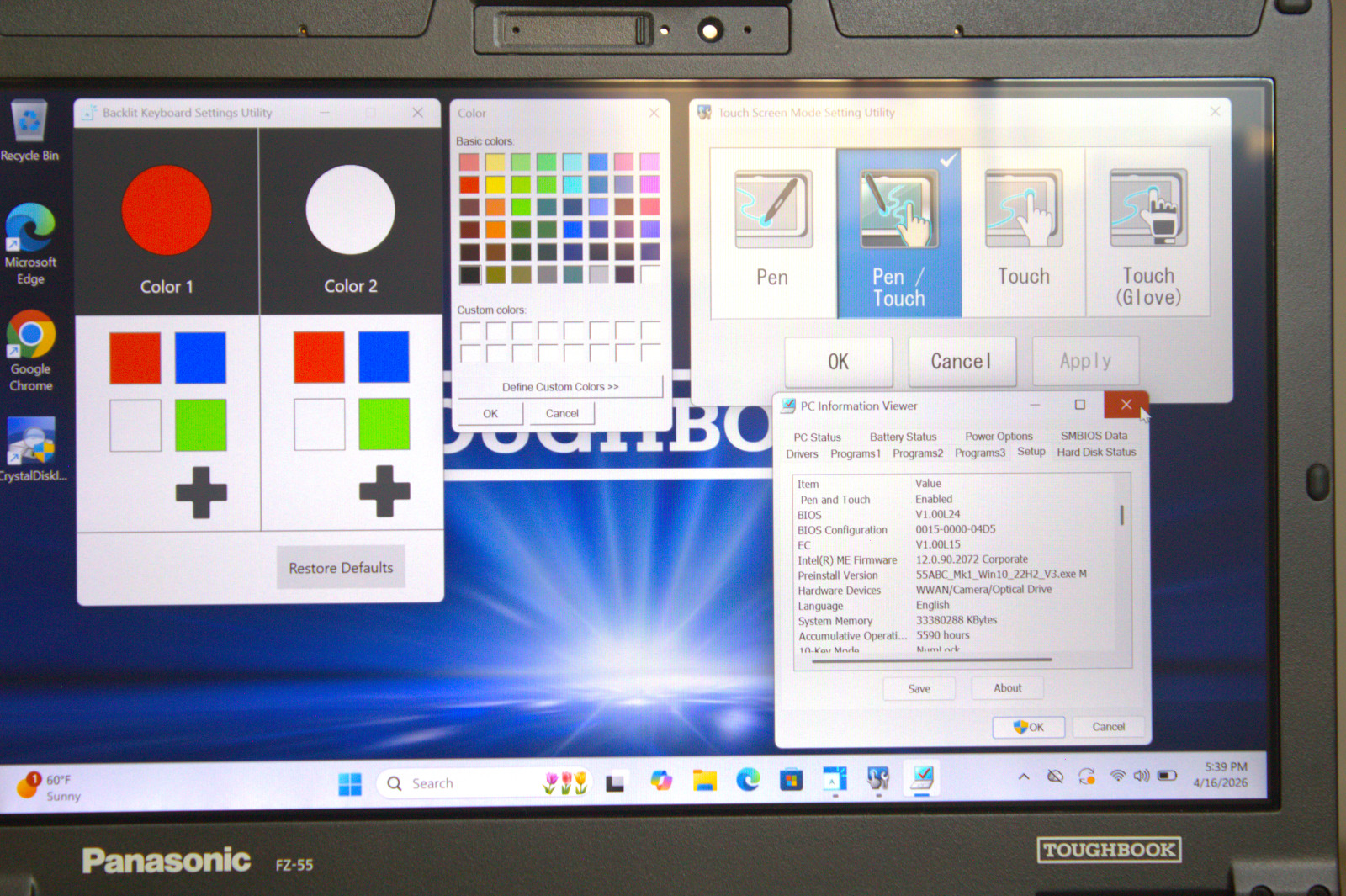 Panasonic Toughbook FZ-55 i7-8665U New 1TB SSD 32GB RAM Touch 4G GPS 2x Batt IR