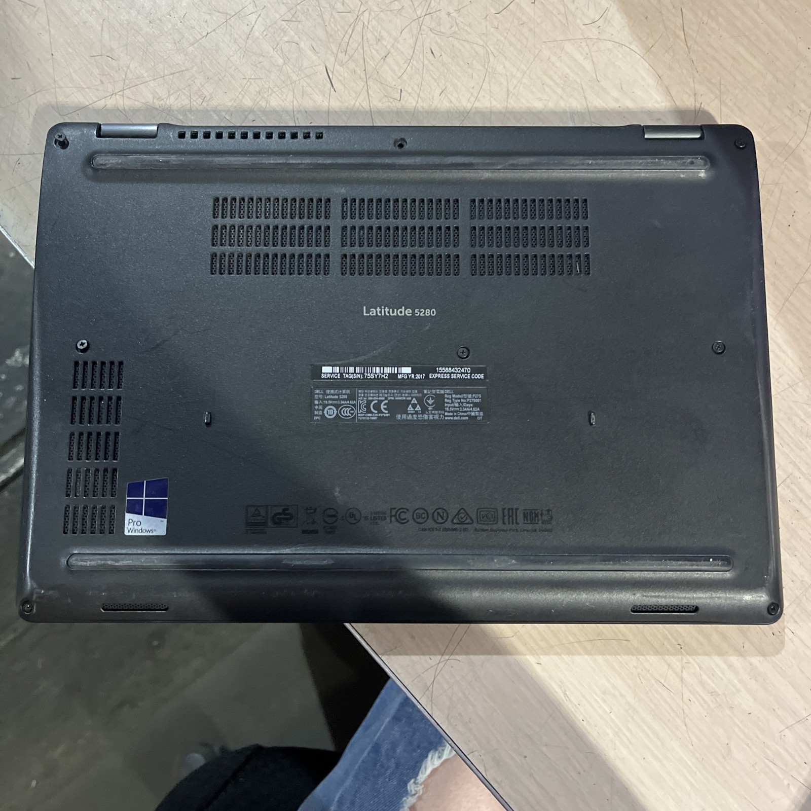 DELL LATITUDE 5280 INTEL CORE I5-7300U 2.60GHZ 8GB RAM NO HD