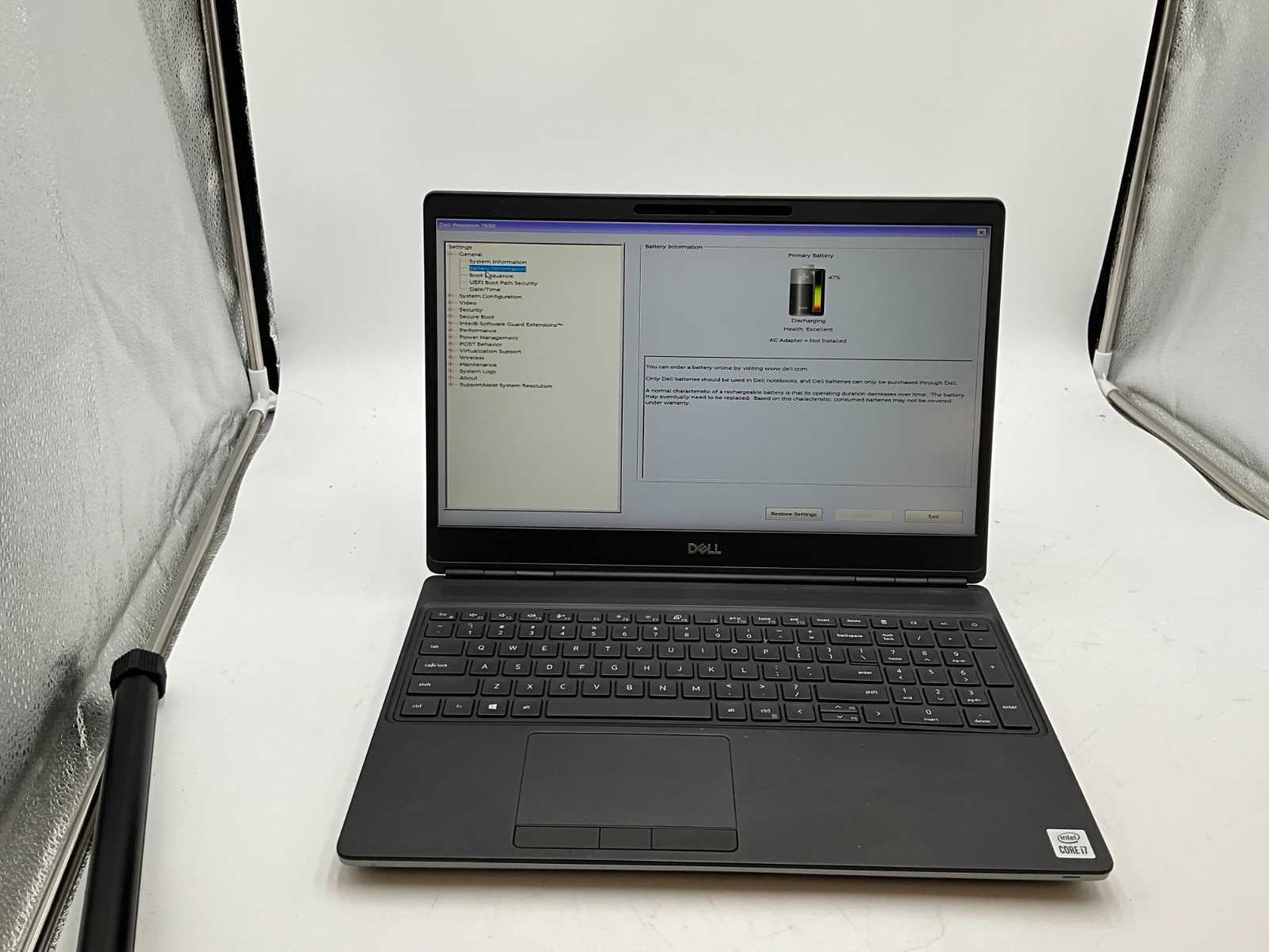 DELL Precision 7550 i7-10750H 2.70gh 16gb NO DRIVE T1000 15.6″ LAPTOP 8MWJN73