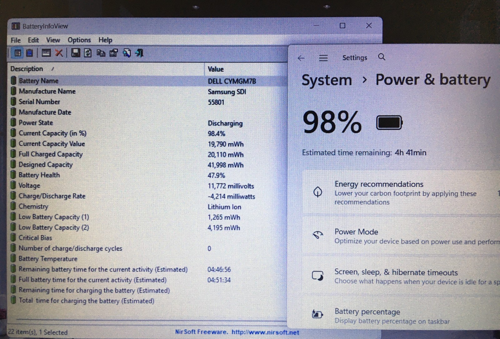 Dell Latitude 3500 FHD 15.6in i5-8265U 1.6GHz 8GB 500GB SSD Batt+Charger Win 11