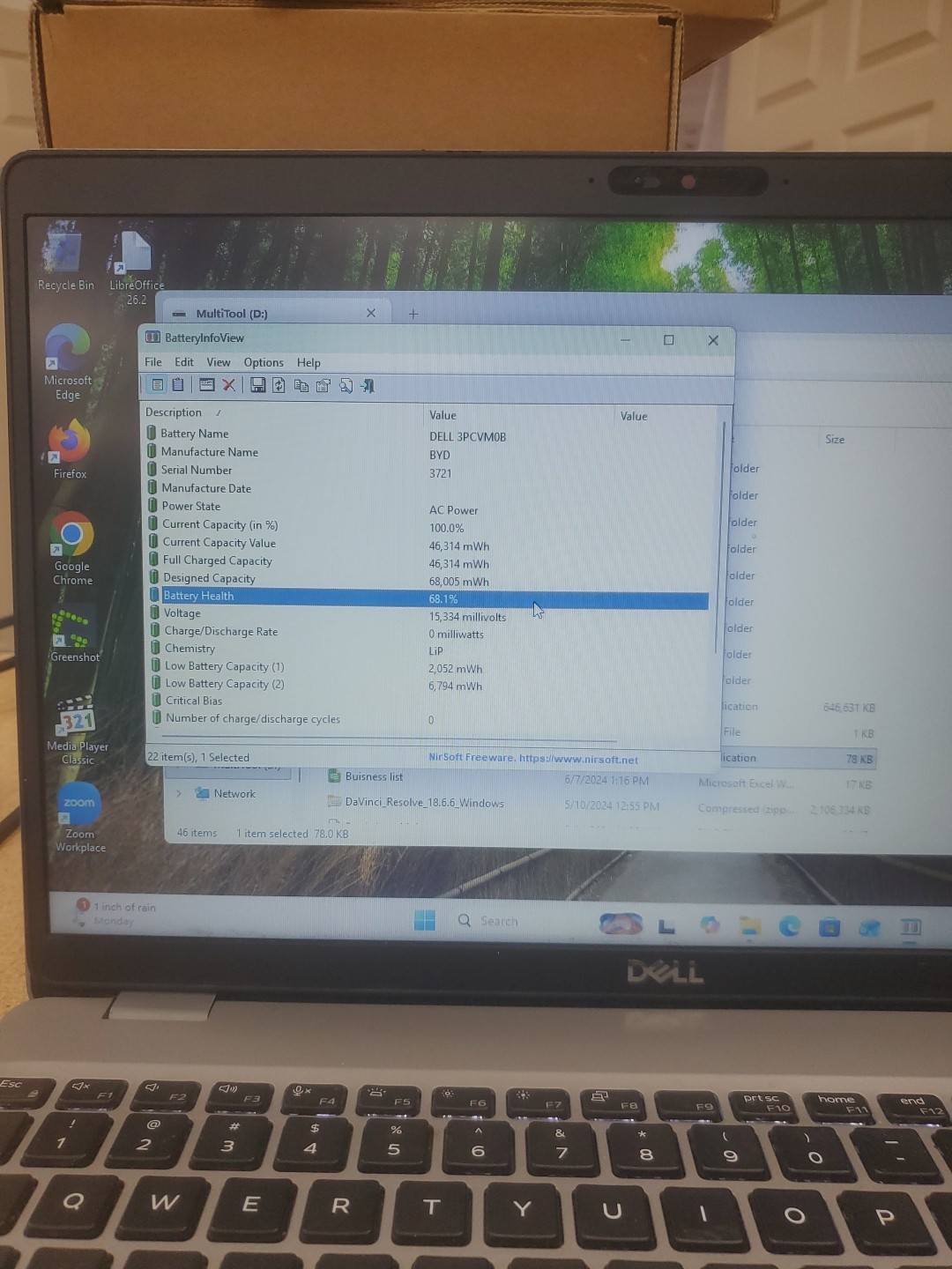 Dell Precision 3550 Laptop – i5-10310U 8GB 256GB SSD 15.6″ 051326-1