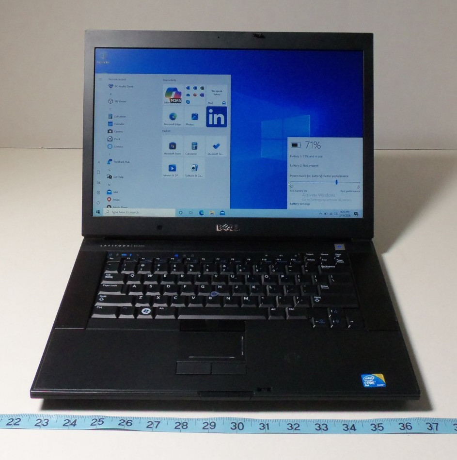 Dell Latitude E6500 Laptop Computer Intel Core 2 Duo 2.53GHz 640GB HDD Win 10