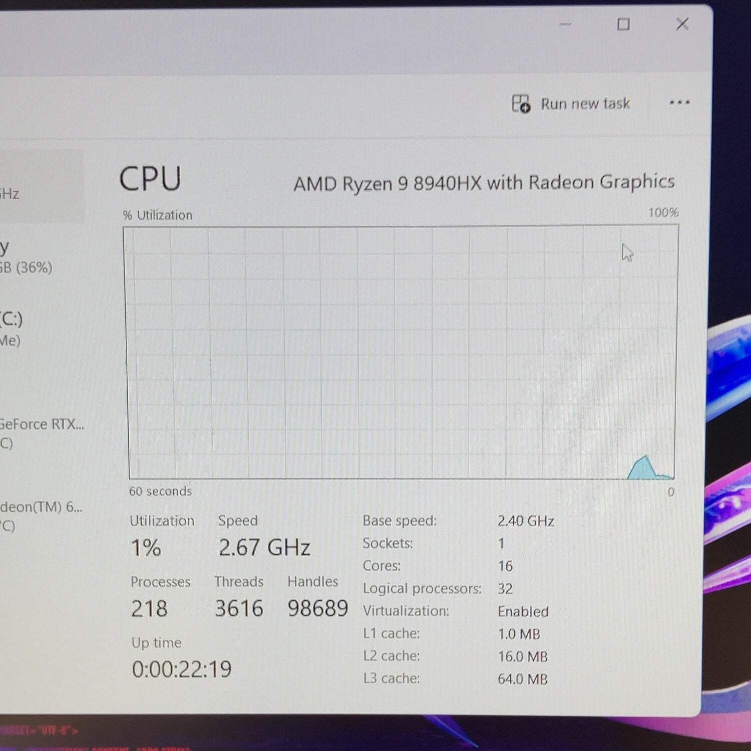 New Asus ROG Strix G16 G614PP 16″ Ryzen 9 8940HX 16GB RAM 1TB GeForce RTX 5070