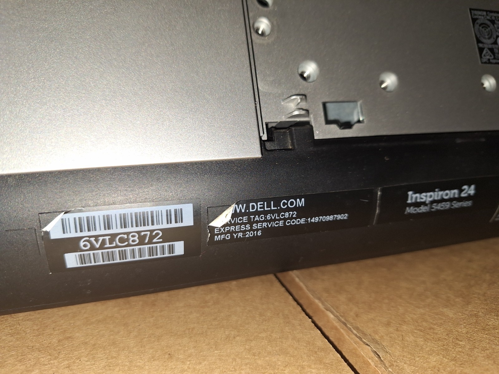 FOR PARTS/REPAIR Dell Inspiron 24-5459 All-In-One i5-6400T 12GB 1TB HDD Win 10