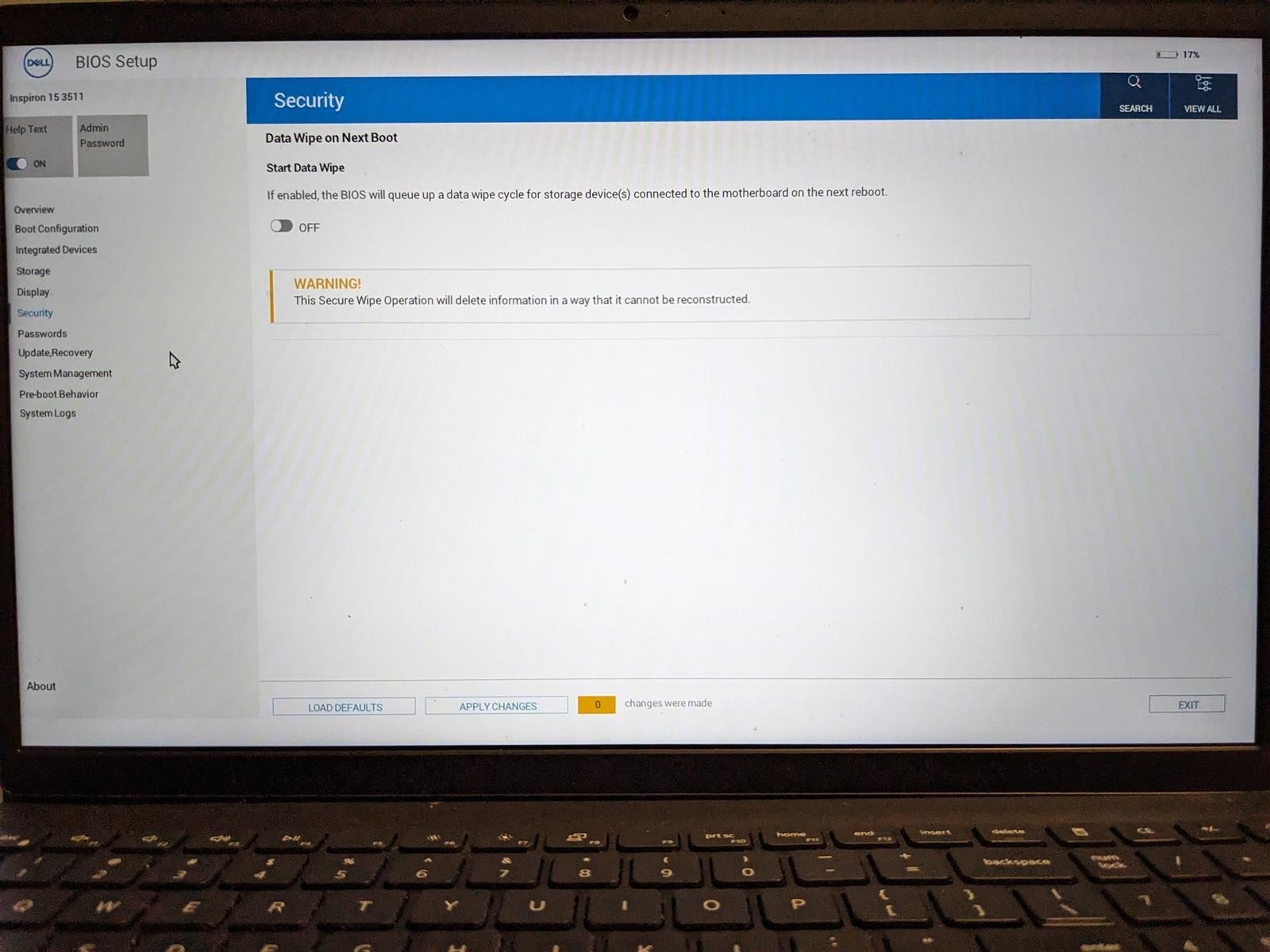 DELL INSPIRON 15 3511 i5-1135G7 @ 2.40GHz, 12GB RAM, NO HDD/OS