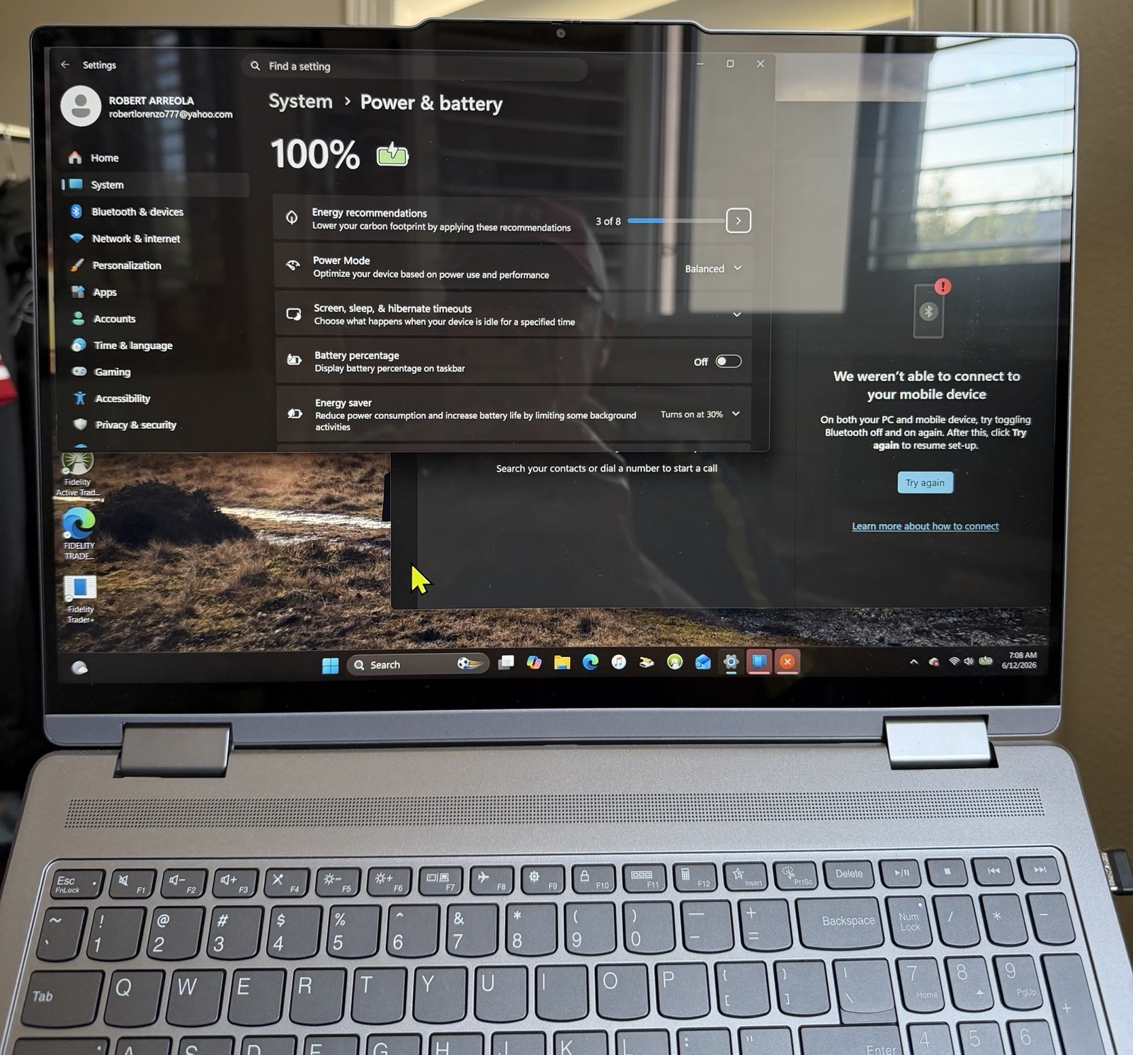 Lenovo Yoga 7 2-in-1 16AHP9 16″ Touch Ryzen 5 8640HS 8GB 477GB SSD