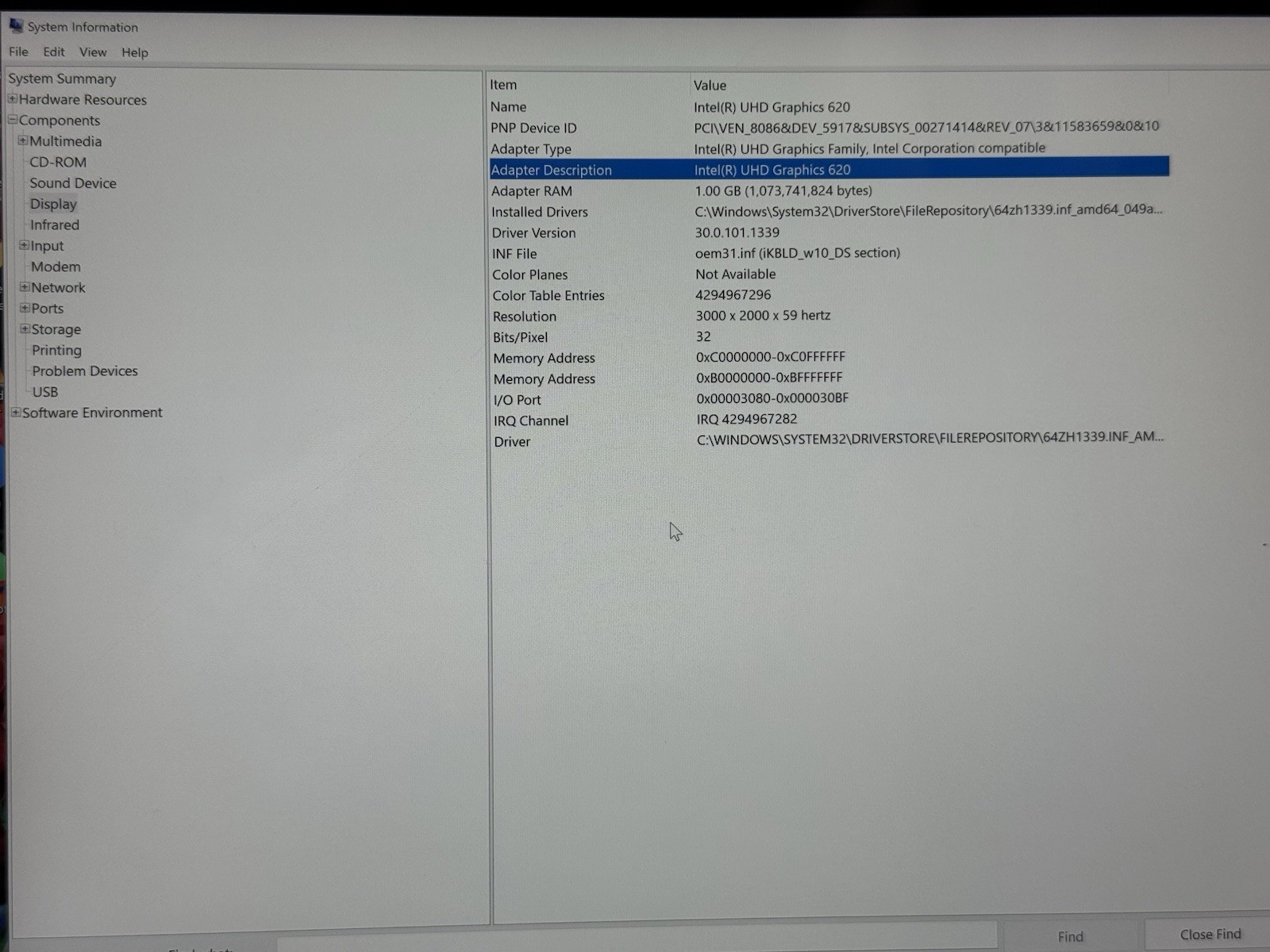 Surface Book 2 1832 i5 8350U 1.7GHz 8GB RAM 256GB SSD