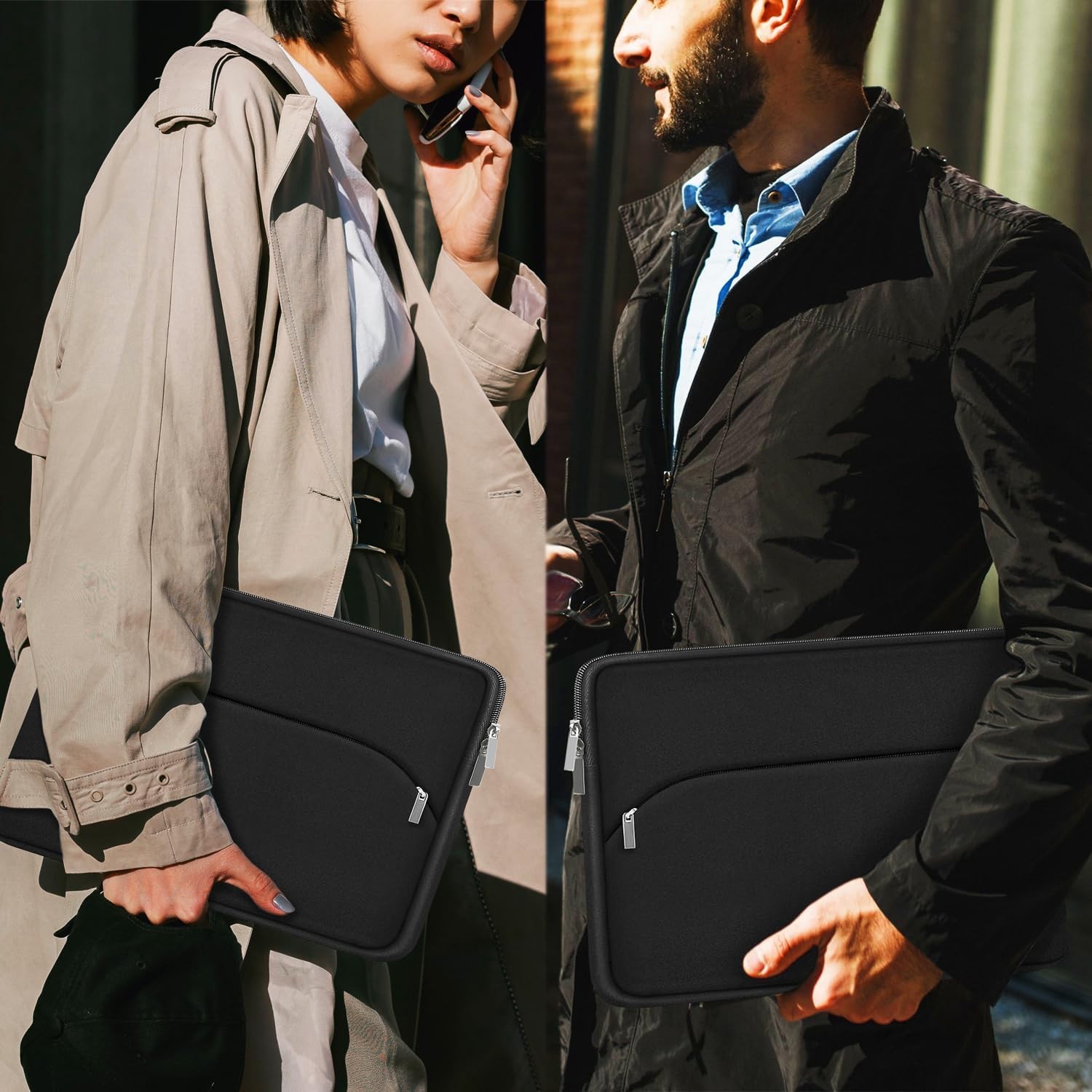Laptop Case 14 inch, Slim Portable Monitor Protective Cover for MacBook Air/Pro,