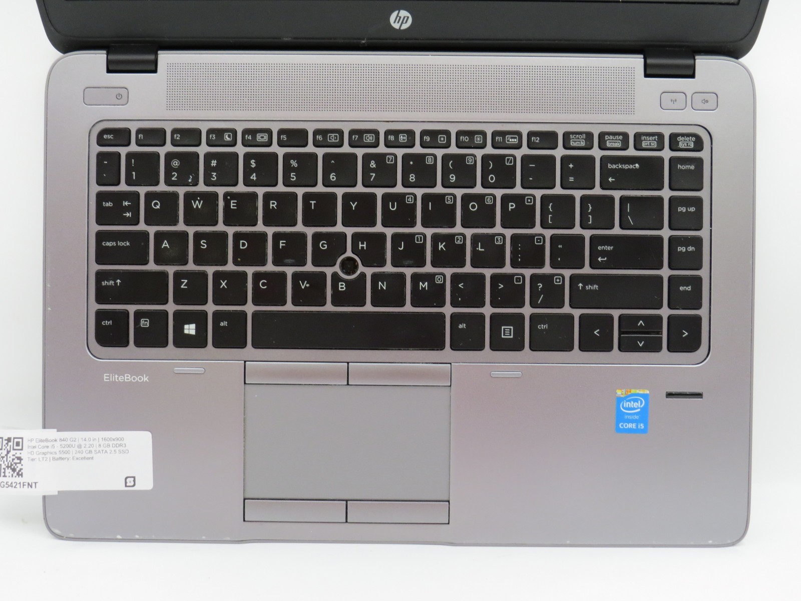 HP Elitebook 840 G2 i5-5200U @ 2.2GHz 8GB DDR3 240 GB SATA SSD No OS