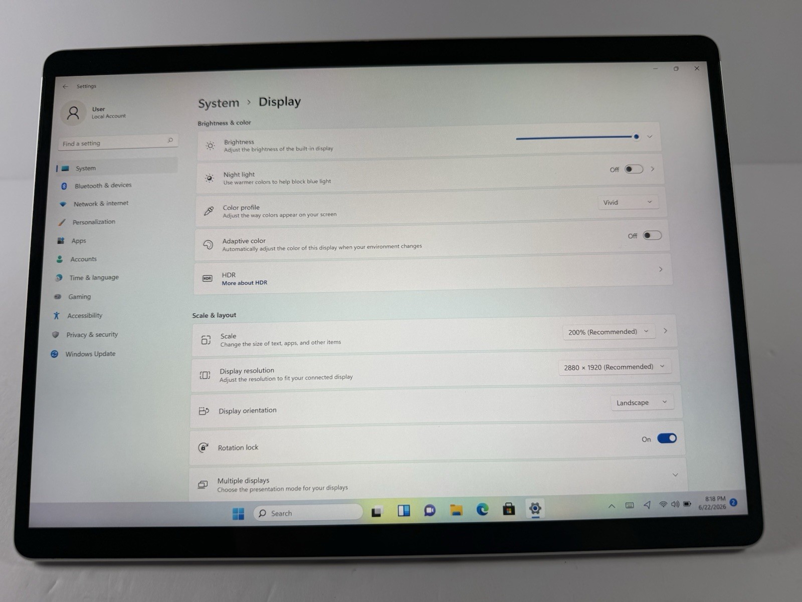 Microsoft Surface Pro 8 1982 13″ I7-1185G7 16GB 256GB SSD 2-in-1 Touch Screen