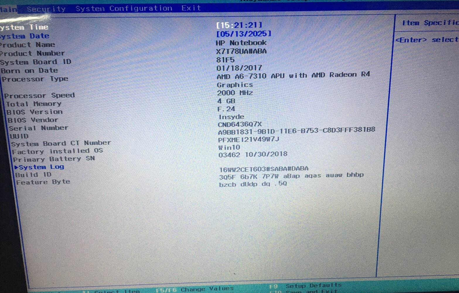 HP 15-BA009dx Laptop | AMD A6-7310 R4 2.00ghz | 4GB | No HDD/OS – Boots to Bios
