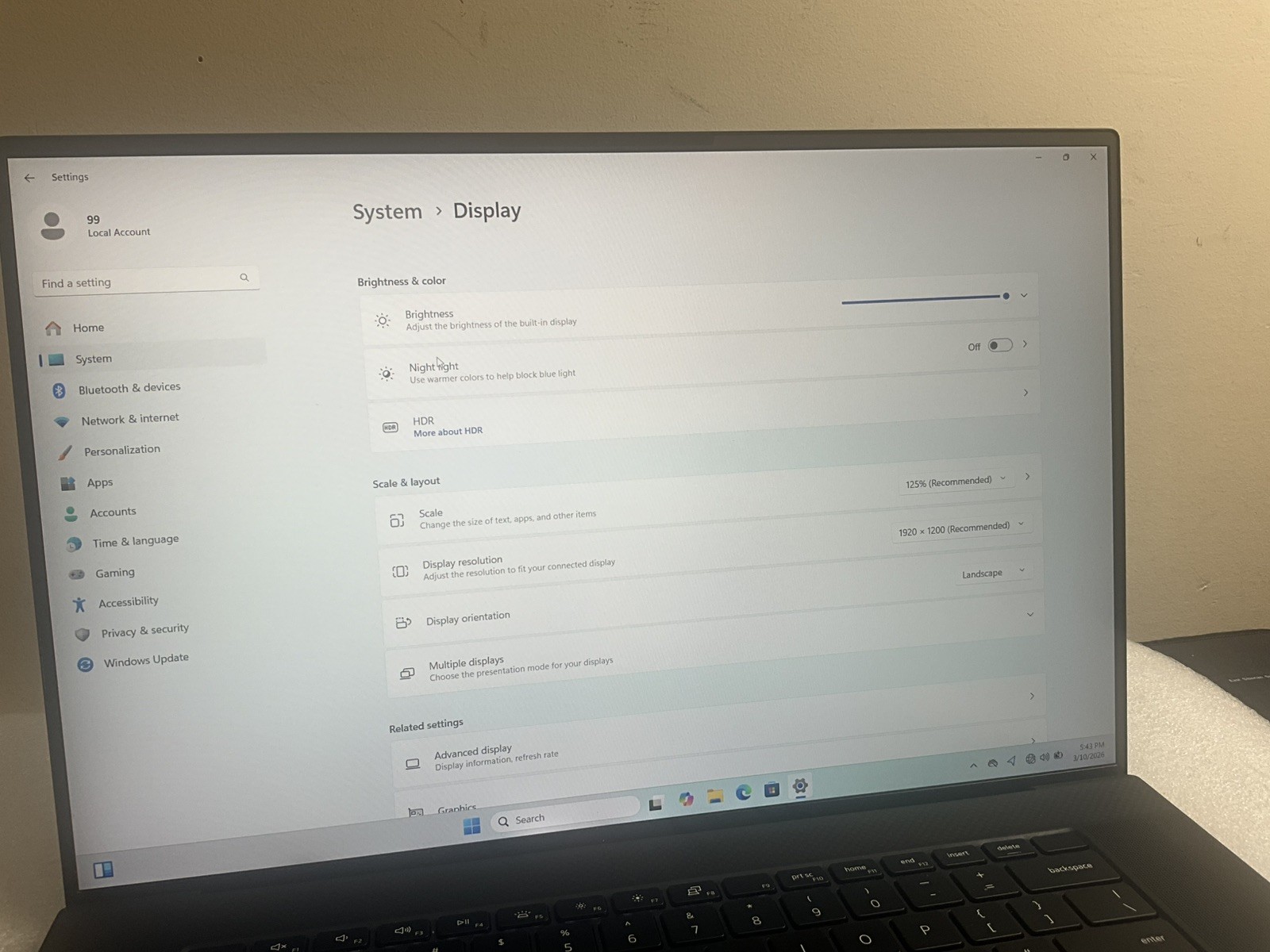 Dell Precision 5750 17″ i7-10850H, 32GB Ram 512GB SSD Windows 11 Home T2000