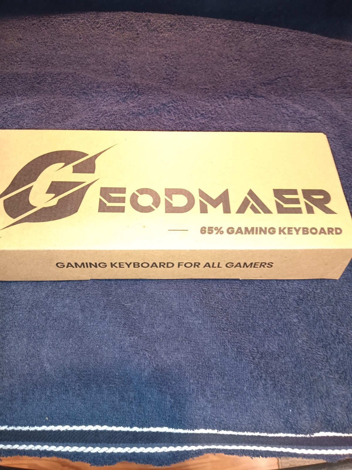 GEODMAER 65% Gaming Keyboard Wired Compact Mechanical Feel Open Box New