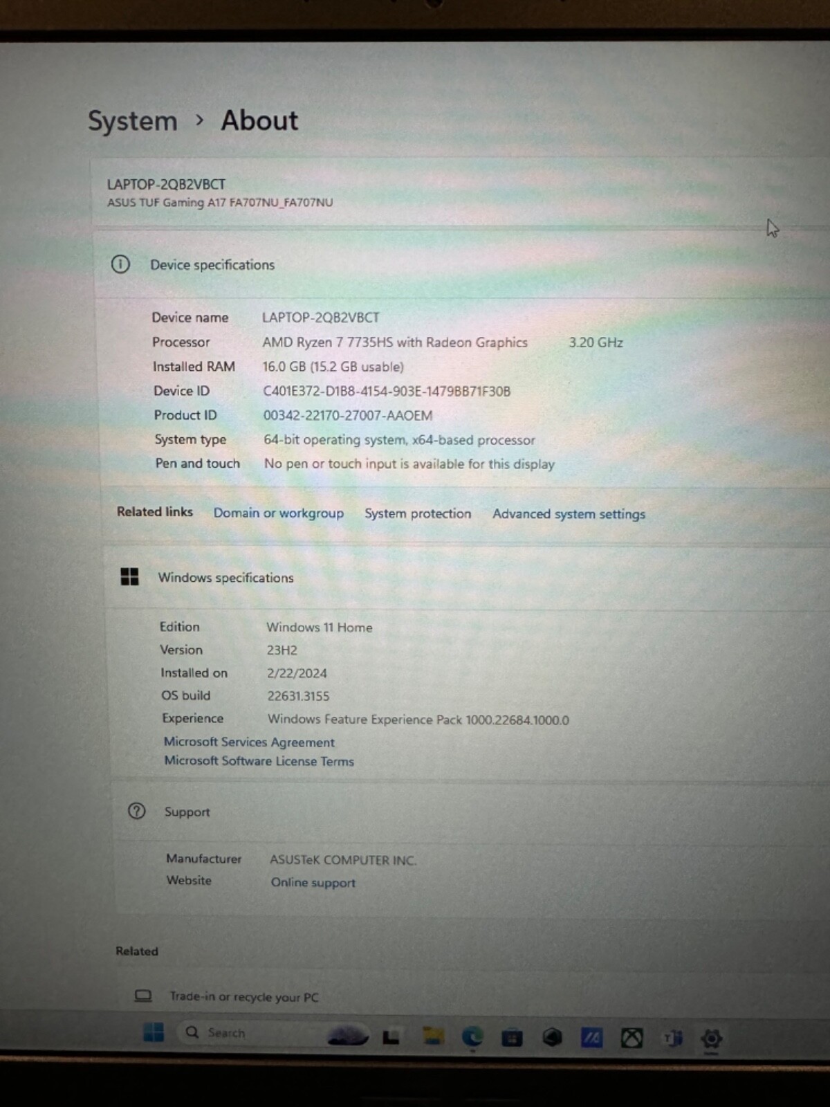 ASUS TUF Gaming A17 (2023) Gaming Laptop, 17.3″ FHD 144Hz Display, GeForce RTX 4