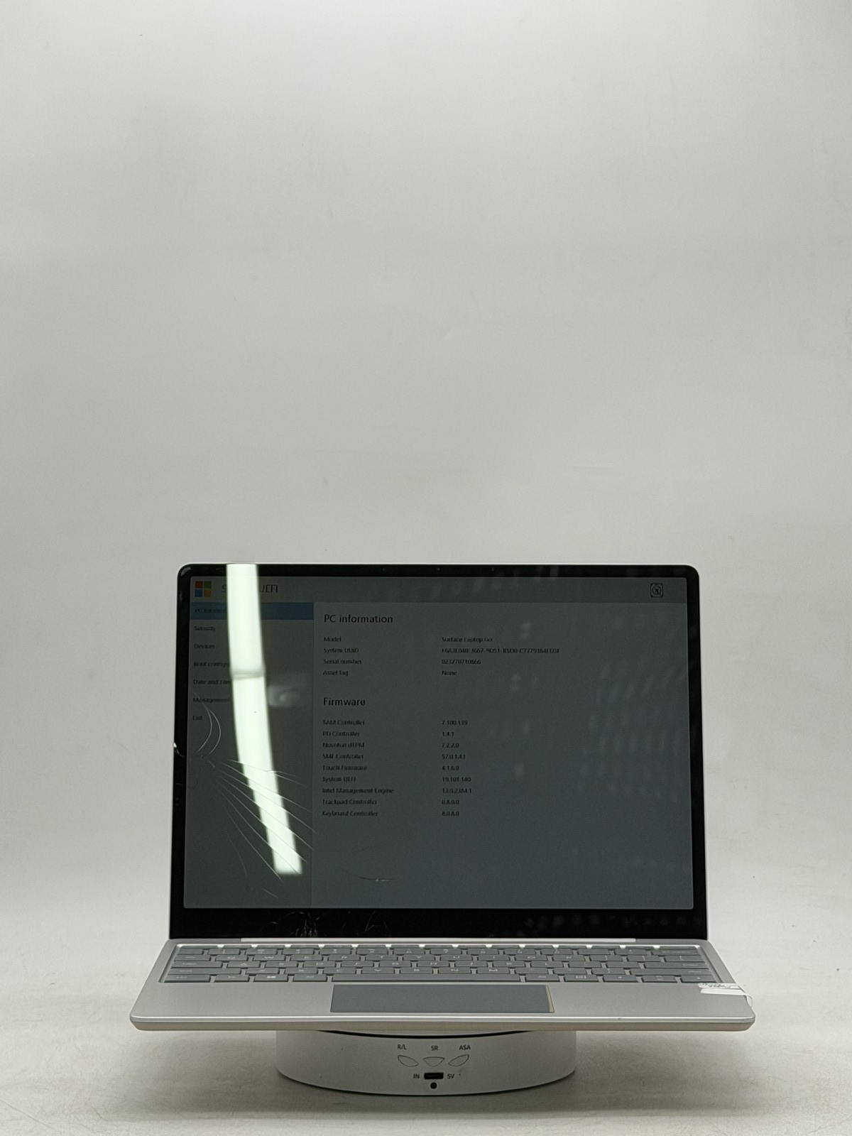 Microsoft Surface Laptop Go 12.3in i5-1035G1 16GB 256GB NO OS READ