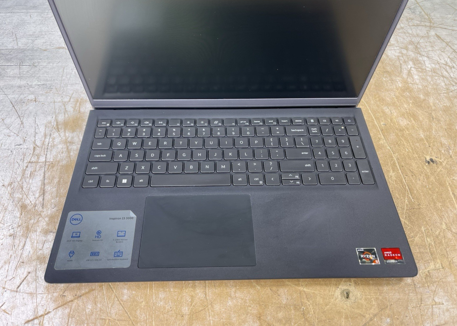 DELL INSPIRON 15 3515 RYZEN 5 3450U @ 2.1GHz, 8GB RAM, NO HDD/OS – (FOR PARTS)
