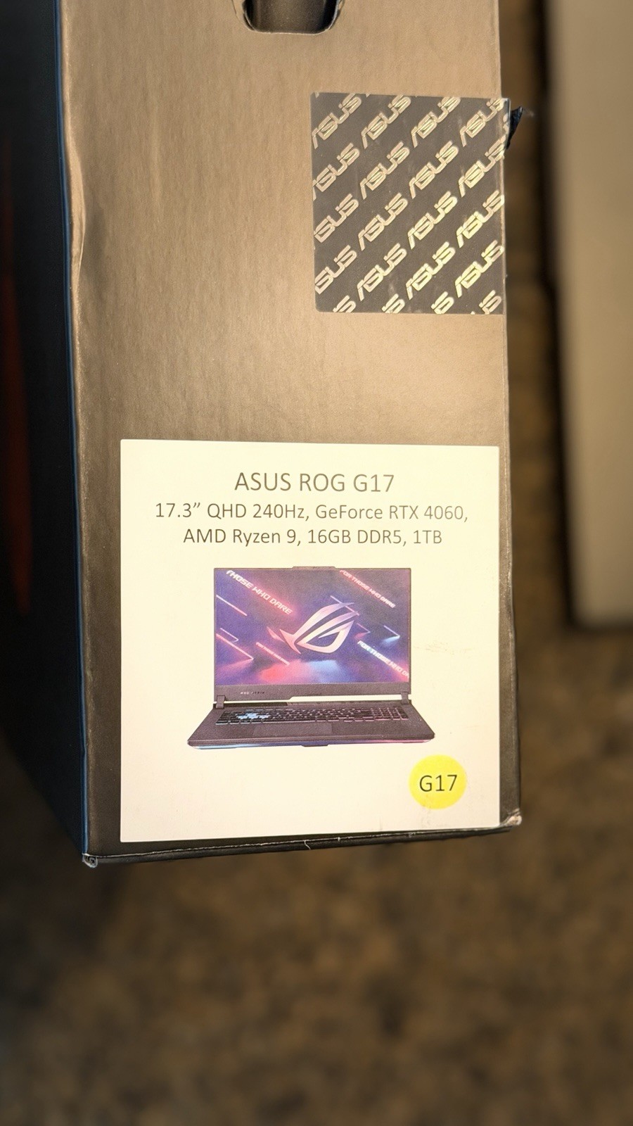 ASUS ROG Strix G17 (2023) 17.3” QHD 240Hz Gaming Laptop – AMD Ryzen 9 RTX 4060