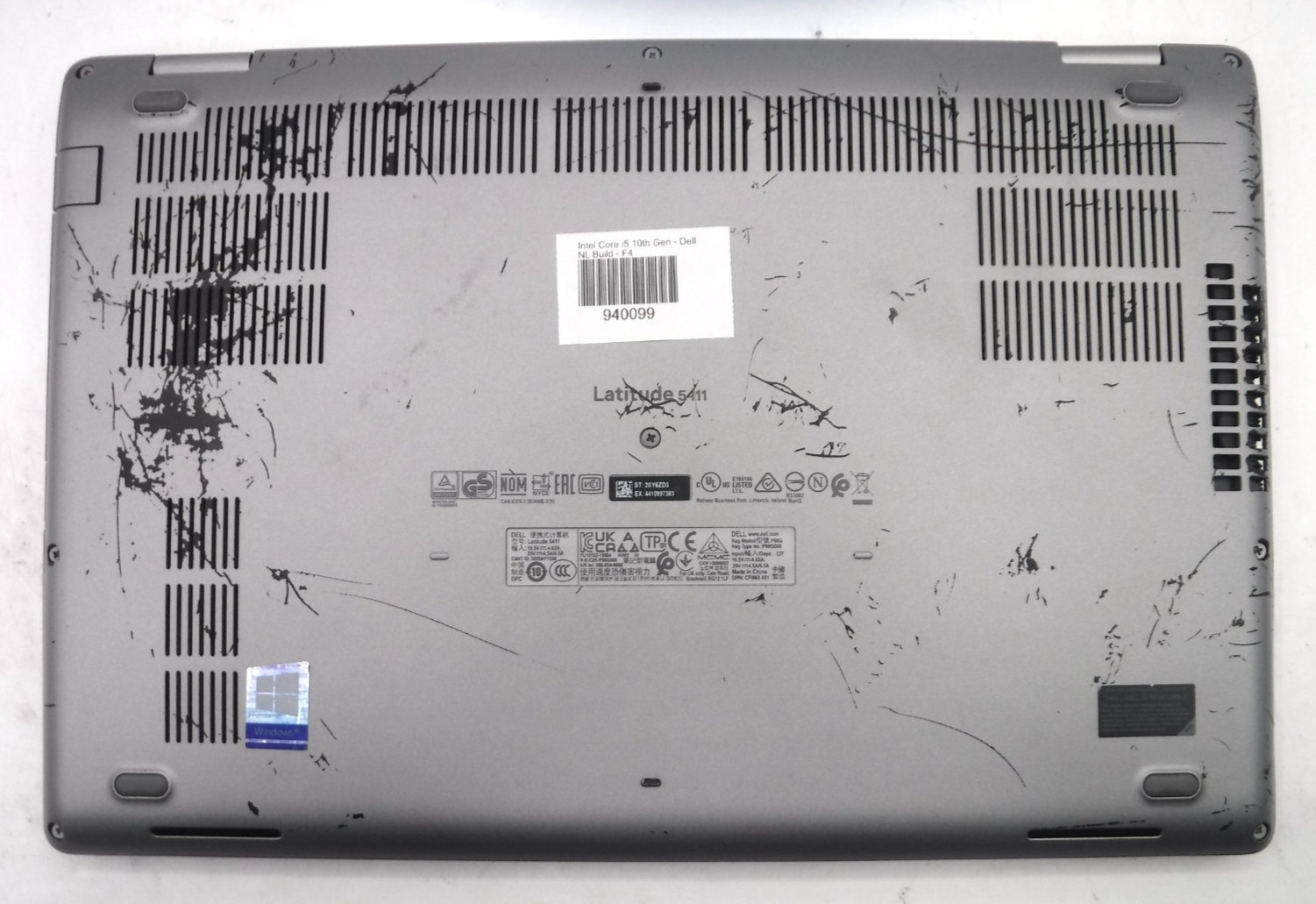 Dell Latitude 5411 i5-10400H 2.6GHz 8GB RAM 14 in 512GB NVMe Win 11 Pro