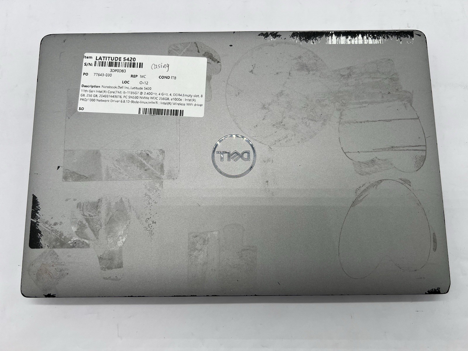 Dell Latitude 5420, i5-1135G7, @ 2.40GHz, 8GB RAM, 256GB NVMe-No OS/Charger