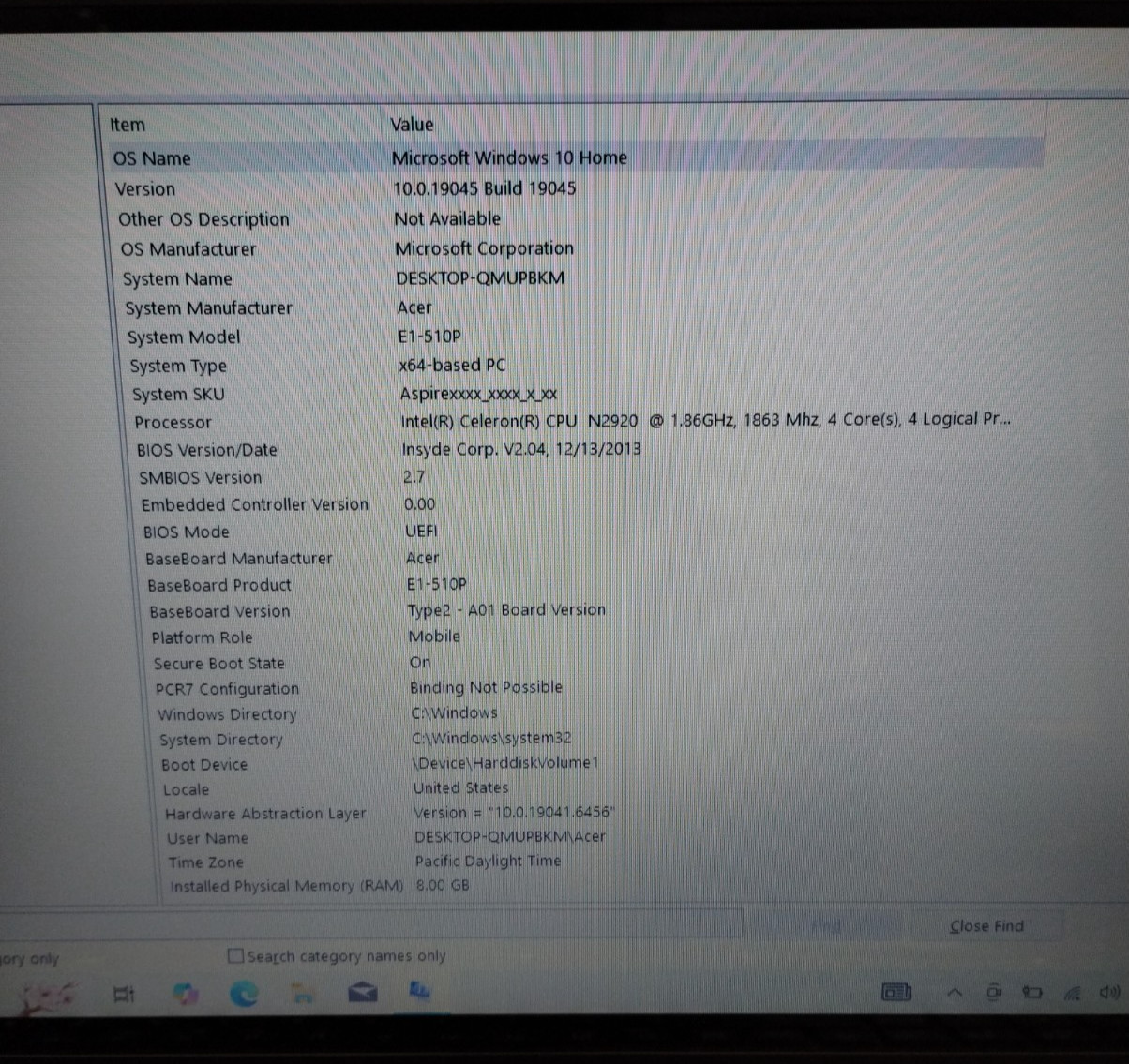 Acer Aspire E1-510P Z5WE3 15.6″ Touch Laptop Celeron N2920 8GB 500GB W10H