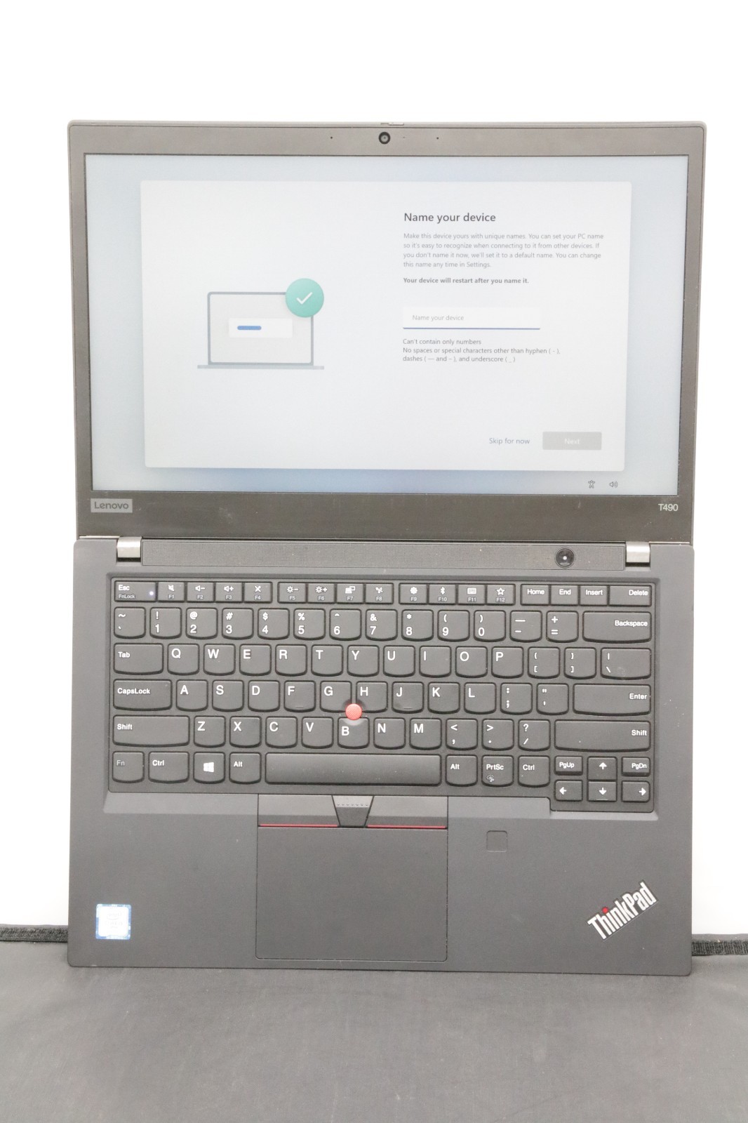 Lenovo ThinkPad T490 – i5-8365U – 8GB, 256GB, Windows 11 +Adapter (B Grade Worn)