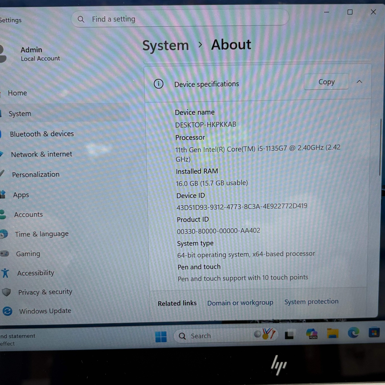 HP EliteBook x360 830 G8 14.4″ i5-1135G7 2.4GHz 16GB RAM 256GB SSD