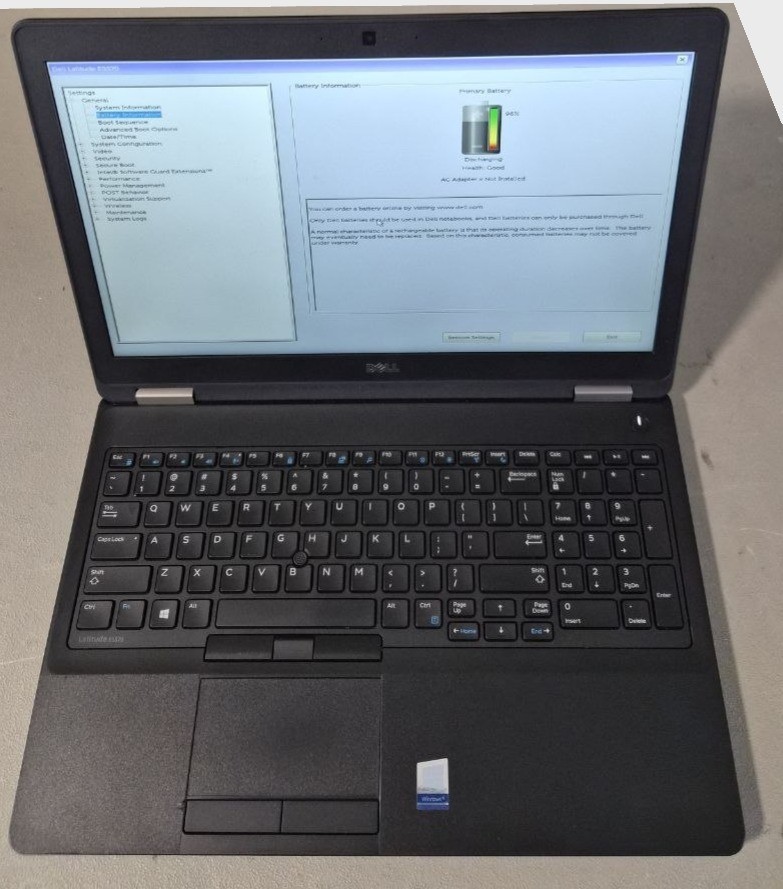 DELL LATITUDE E5570 15.6″ INTEL i7-6600U 12GB MEM 256GB SSD WIN11 PRO – 7S6TRC2