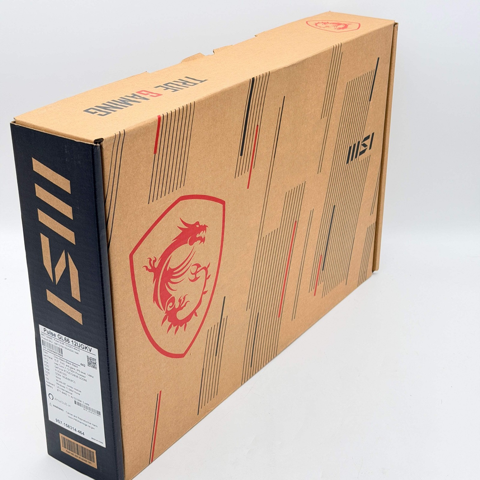 MSI Pulse GL66 15.6″ 144Hz Gaming i7-12700H 16GB 512GB SSD RTX 3070 NEW OPEN BOX