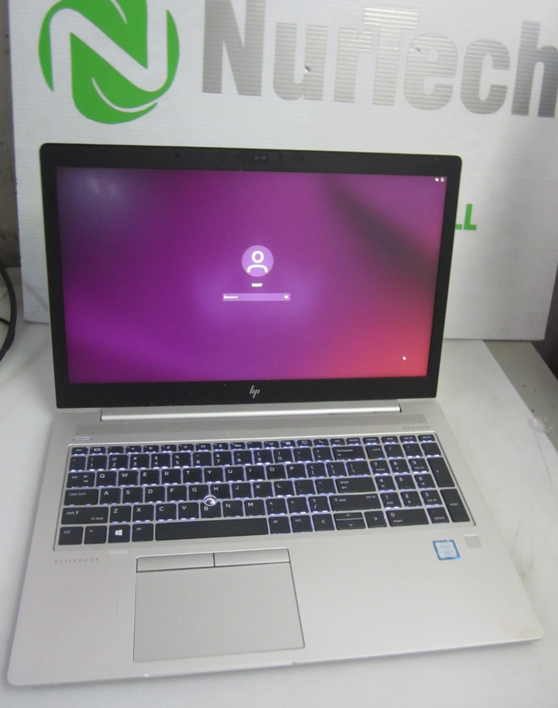 HP EliteBook 850 G5 I7-7500U 2.70GHZ 16GB 512GB M2SSD UBUNTU LAPTOP + AC READ