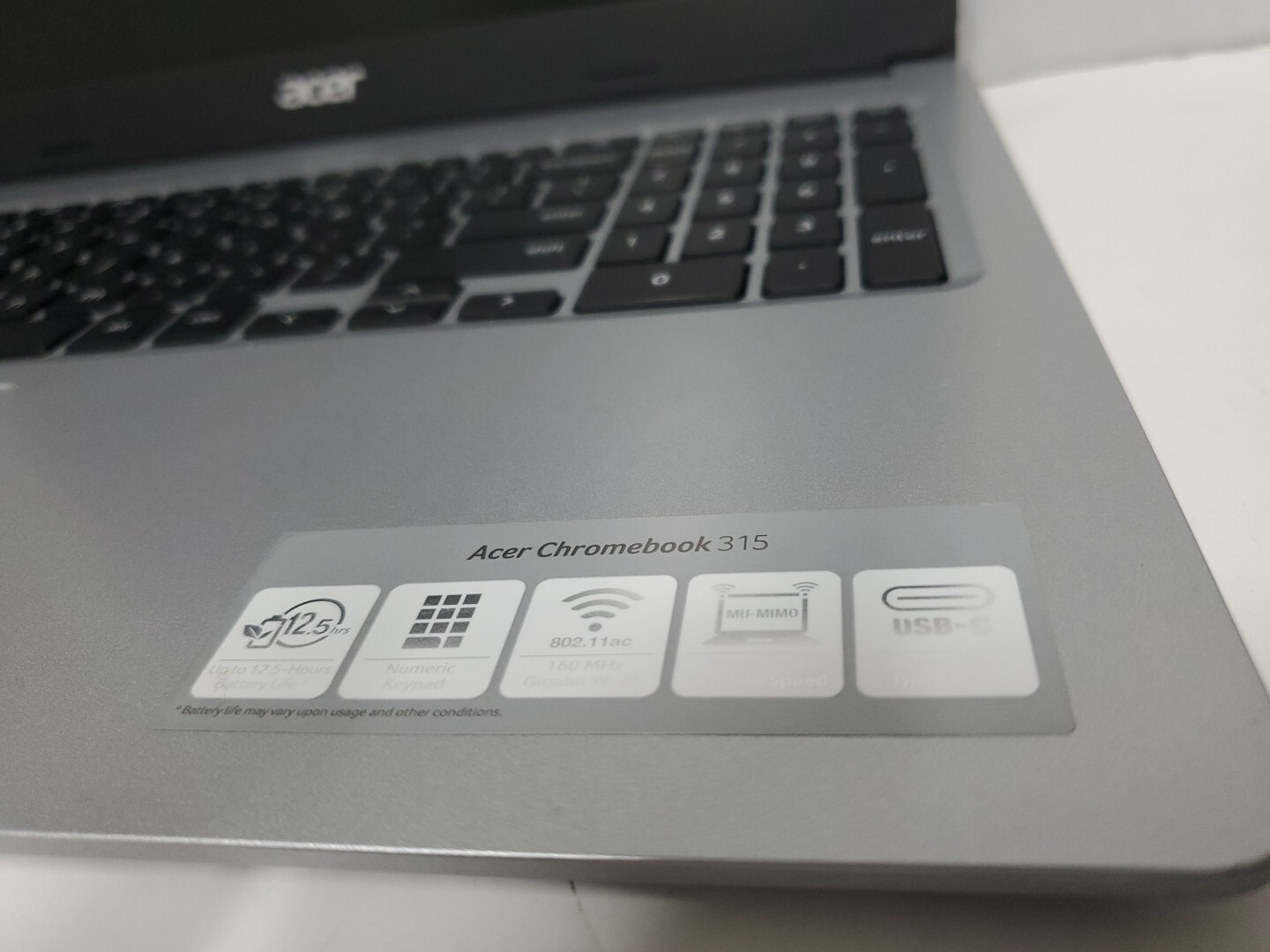 Acer Chromebook 315 15.6″ Intel Celeron N4020 1.10GHz 4GB *Read Description