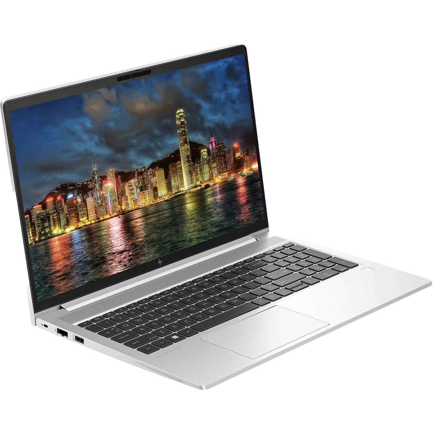 HP EliteBook 645 G10 14″ Ryzen 5 Notebook with 2 x EliteDisplay E27 27″ Monitors
