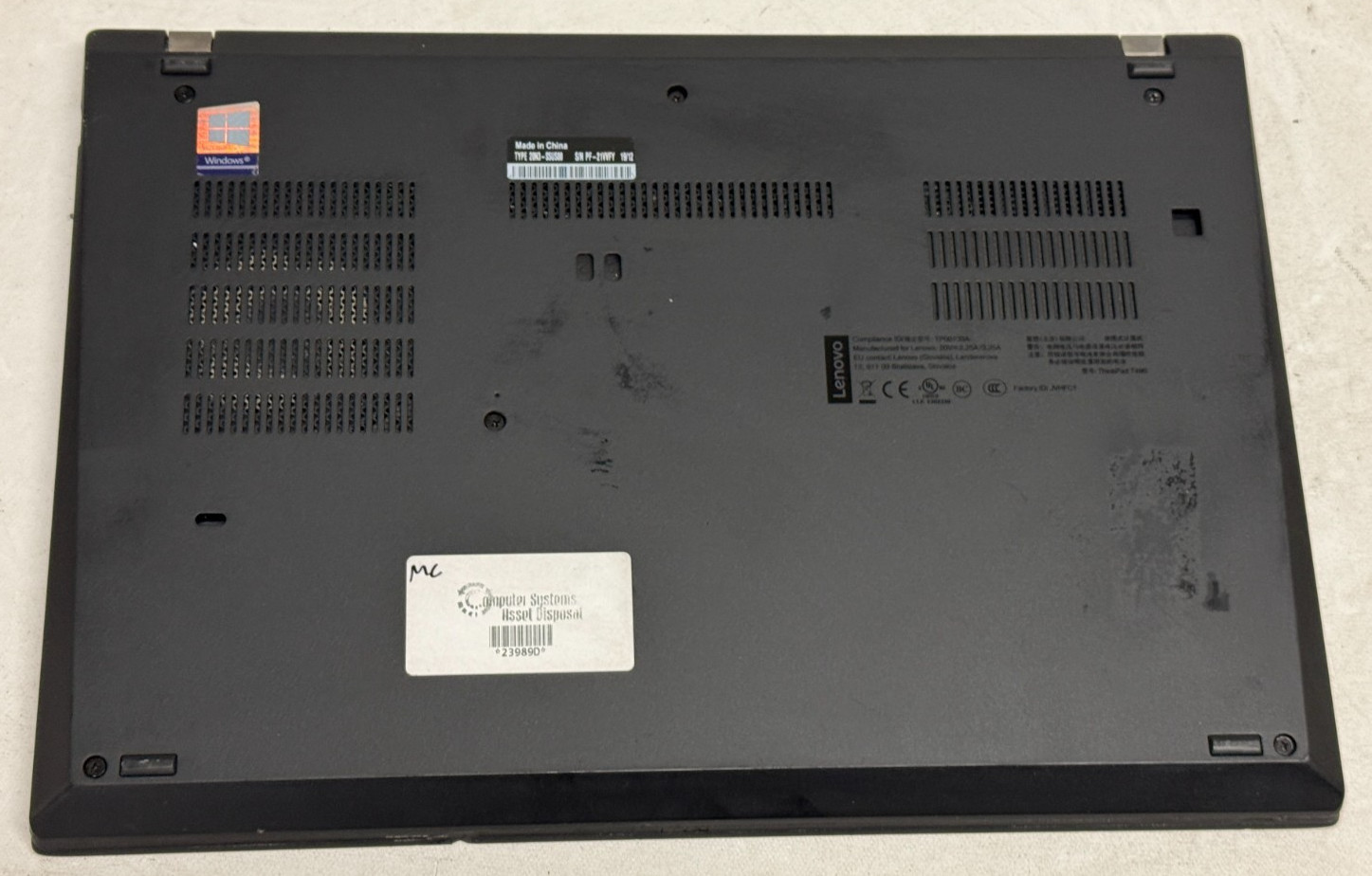 Lenovo ThinkPad T490 14″ (i7-8665u 1.80GHz – 24GB RAM – 512GB SSD – Win11Home)