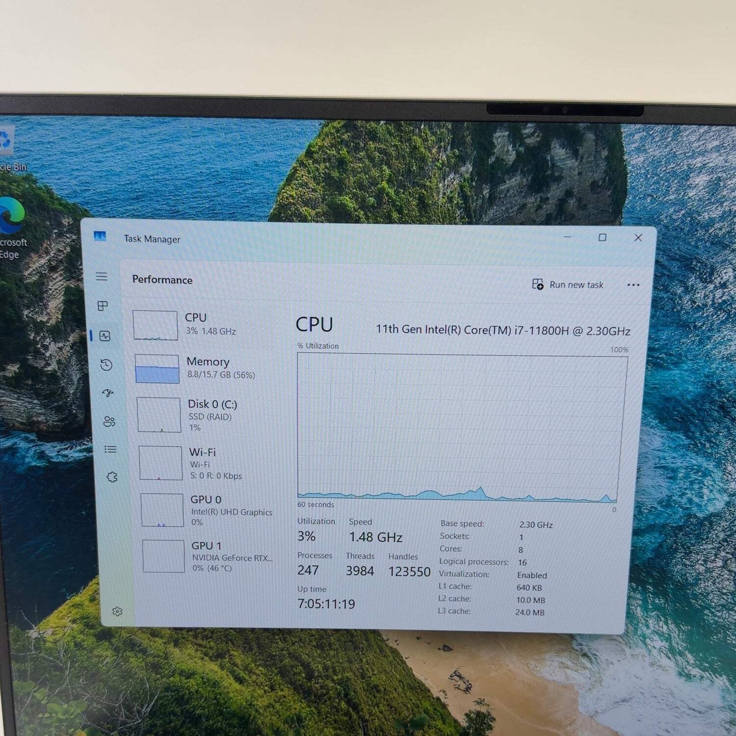 Dell XPS 9510 15.6″ i7-11800H 2.3GHz 16GB RAM 512GB SSD GeForce RTX 3050 Ti