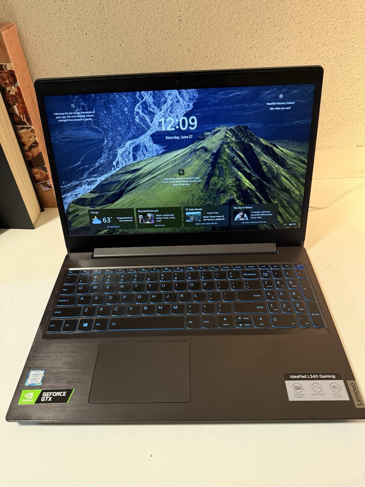 Lenovo IdeaPad L340 Gaming 15.6in i7-9750H 8GB 238GB SSD GTX 1650 Win 11