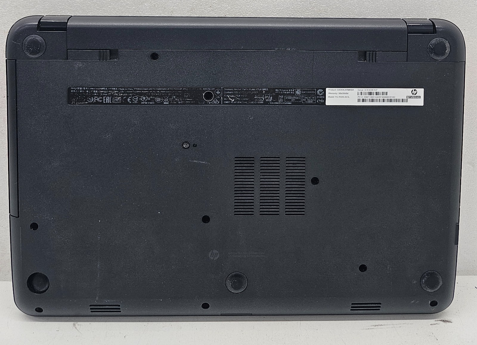 HP 15 TS 15-r053cl Laptop Intel Core i3-4010U 6GB Ram NO HD/OS (FL)