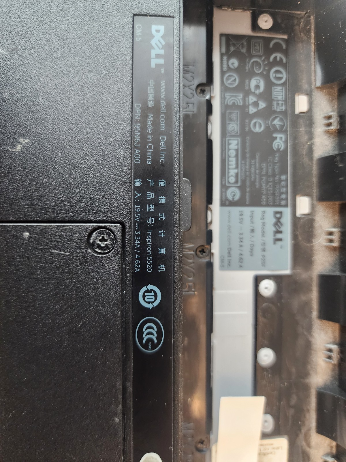 Dell Inspiron 5520 Laptop i5 No Ram No Hdd No Battery
