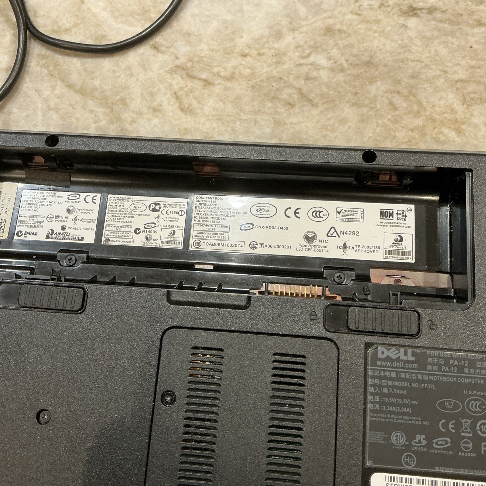 Dell Vostro A860 Laptop Intel Core 2 Duo 1.6Ghz 4GB RAM 160 HDD AC Adapter