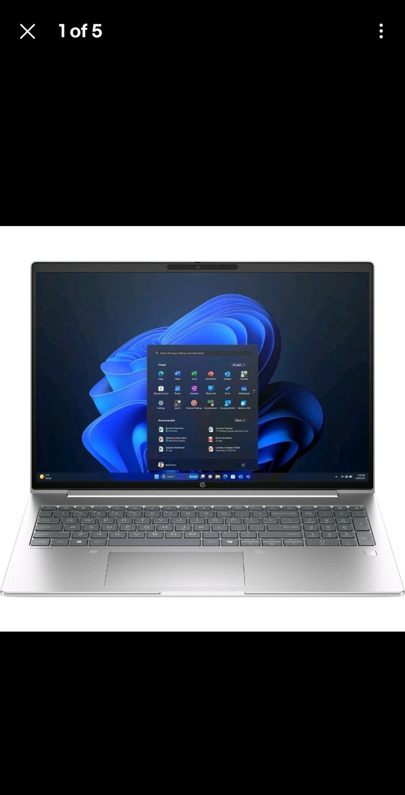 HP ProBook 4 G1i 16 Laptop Core Ultra 7 16GB RAM 512GB SSD Win11 Silver