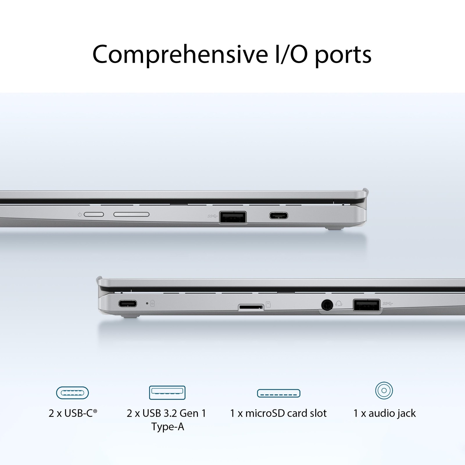 ASUS Chromebook Flip CX1 14″ Touch N4500 128GB 8GB Silver CX1400FKA-AS88FT