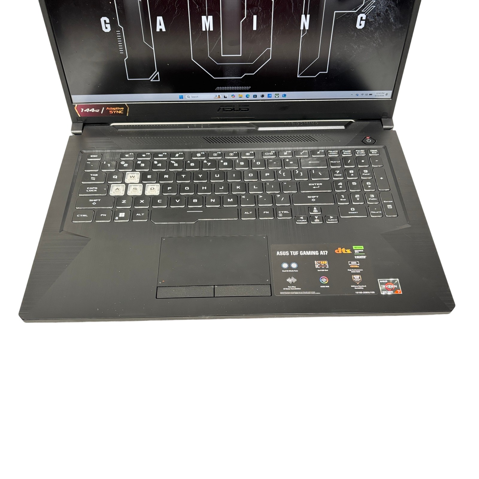 ASUS TUF FA706N Ryzen 7 7435H 3.1GHz 8GB RAM 512GB SSD RTX 2050 17.3″ Display