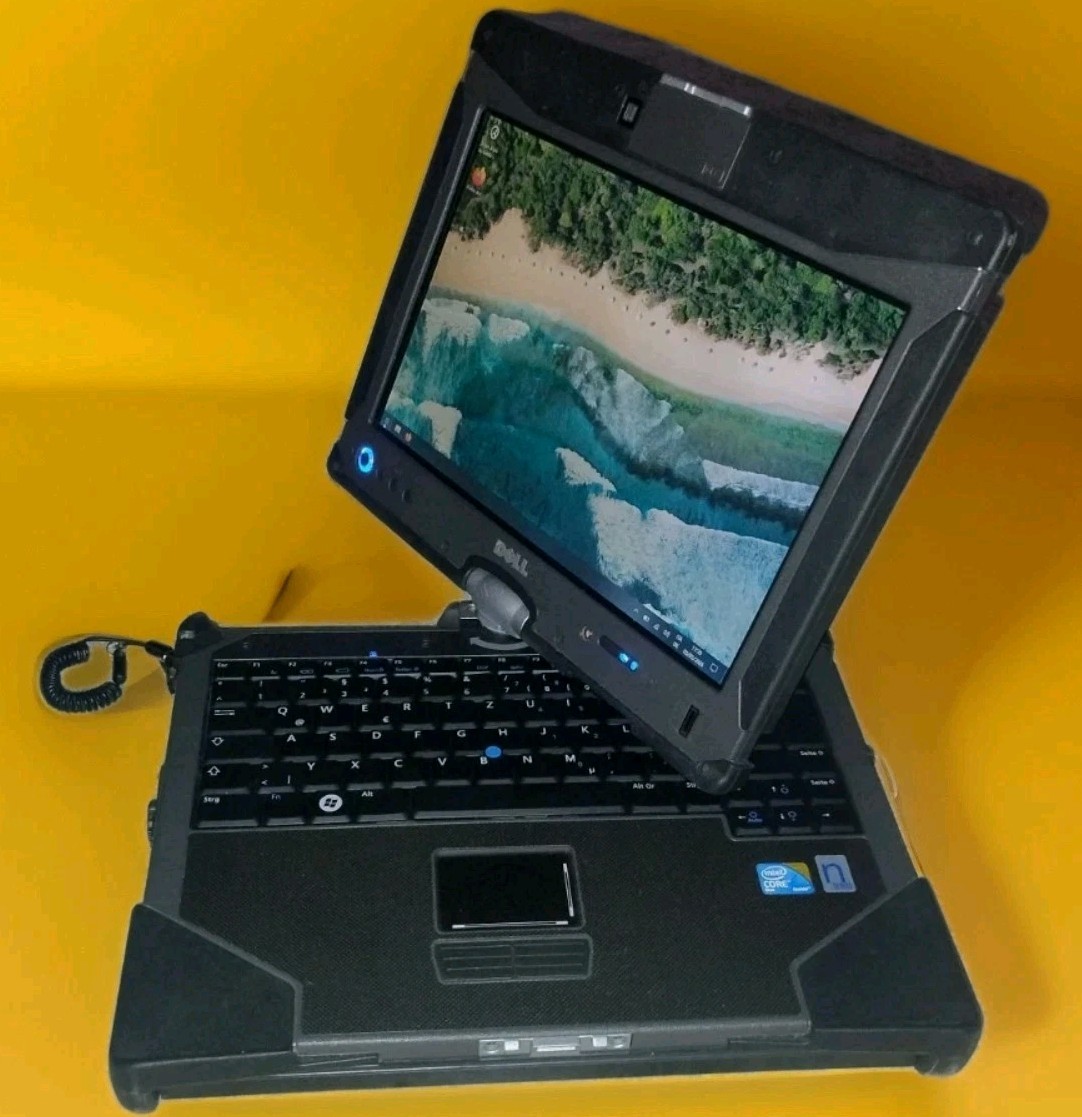 DELL LATITUDE XT2 XFR Touch Notebook Laptop Tablet GPS 5GB SSD Accessories RARE