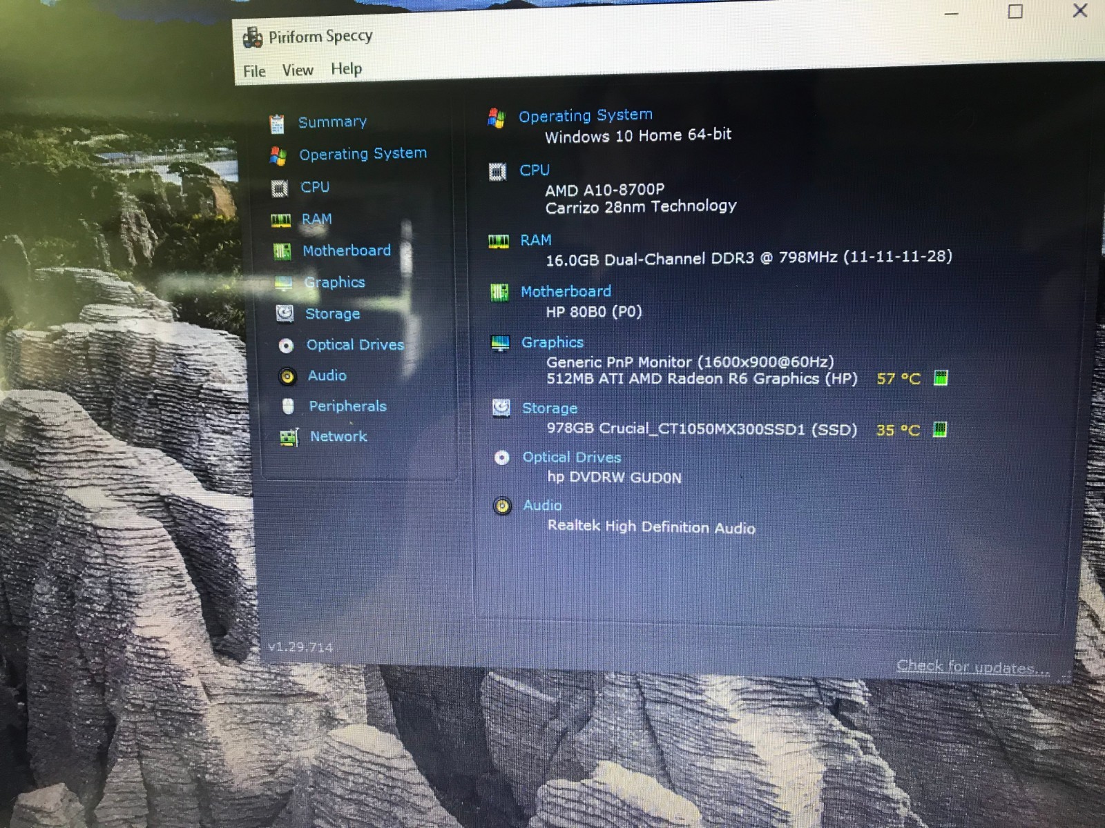HP Laptop Compute 17.3- AMD-A-10-4-core-16GB RAM- 1TB SSD AMD Radeon R6 -Gold