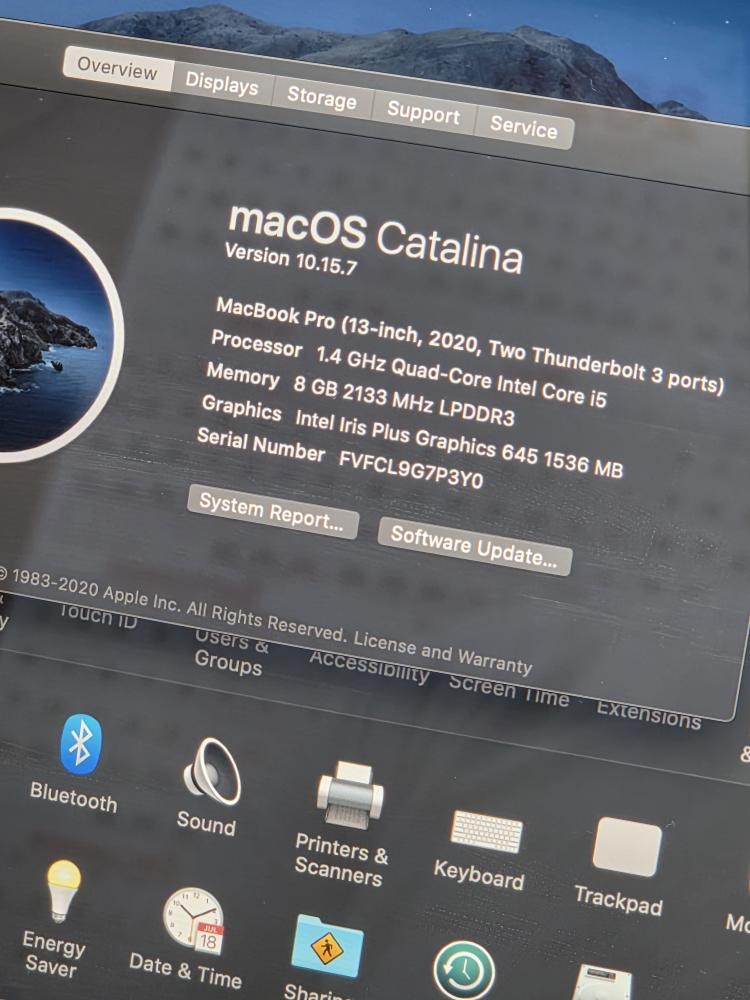 APPLE MACBOOK PRO A2289 (E13006601)