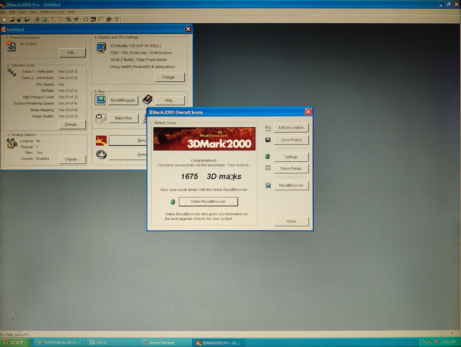 Vintage DELL INSPIRON 8000 PP01X /ATI Mobility 32MB /Windows XP /Laptop&Charger