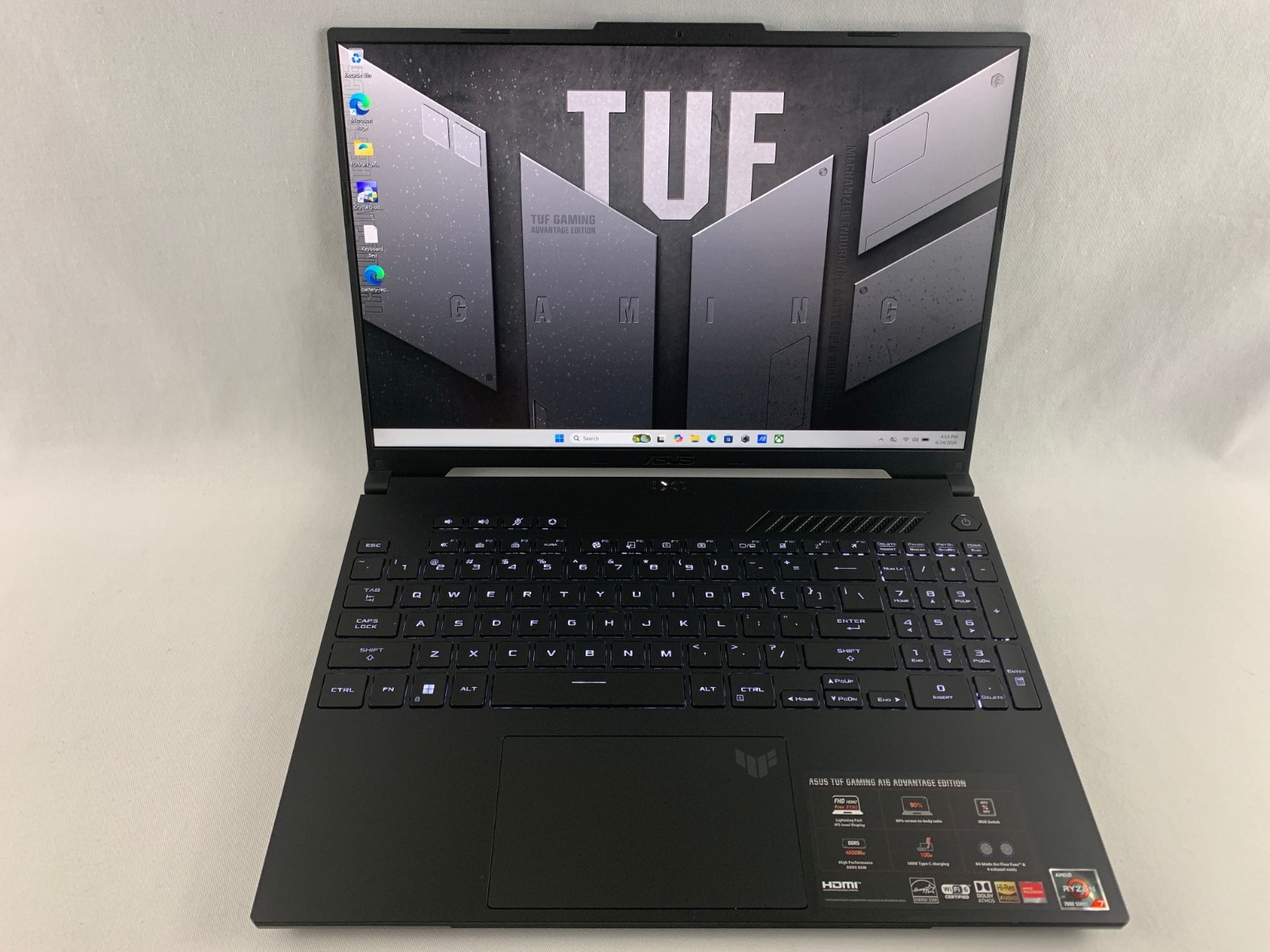 ASUS TUF Gaming A16 FA617 AMD Ryzen 7 7735HS 3.2GHz, 64GB RAM, x2 2TB SSD In Box