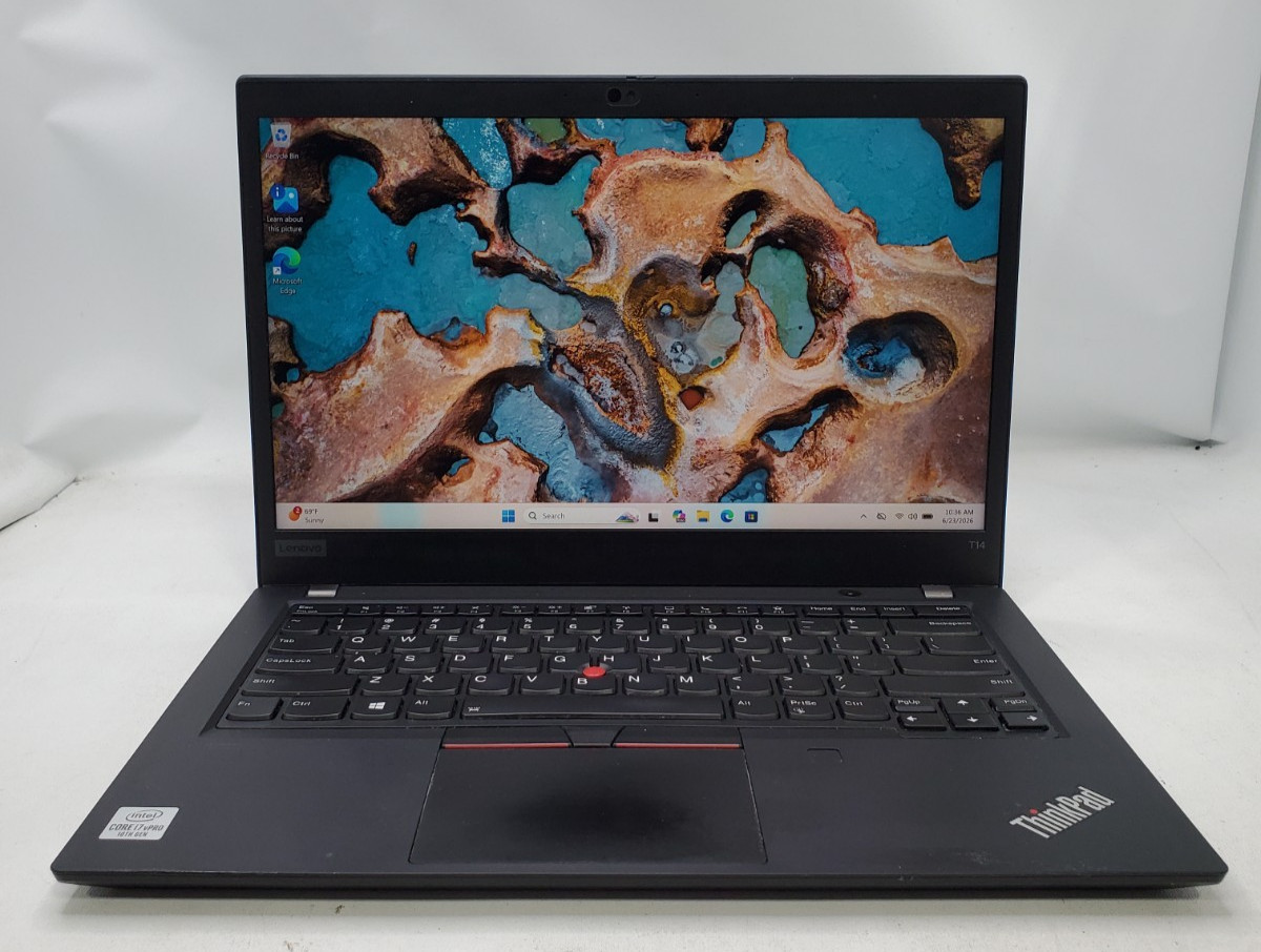 Lenovo ThinkPad T14 Gen 1 Core i7-10610U @ 1.80GHz 32GB RAM 512GB SSD Win11 Pro