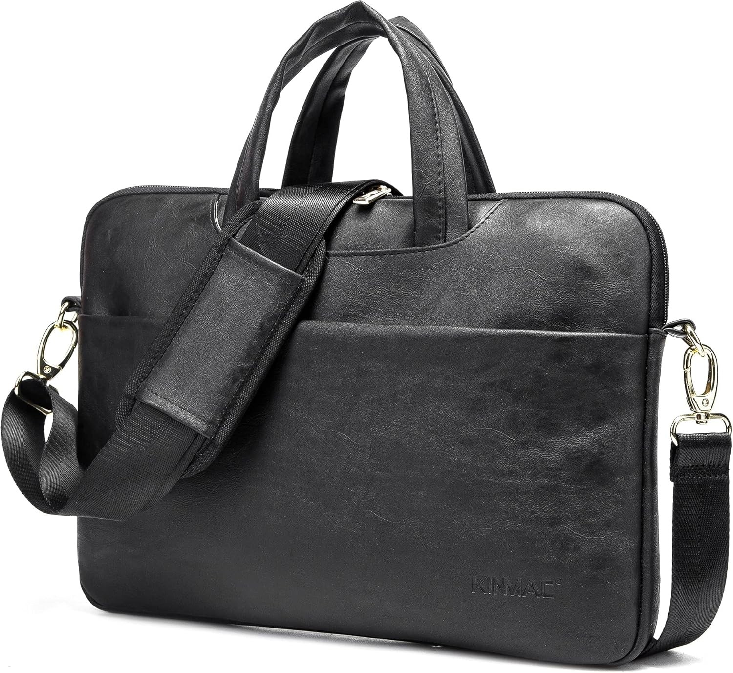 Embossed PU Leather 360° Heavy Duty Protective Laptop Sleeve for 15 inch-16 inch