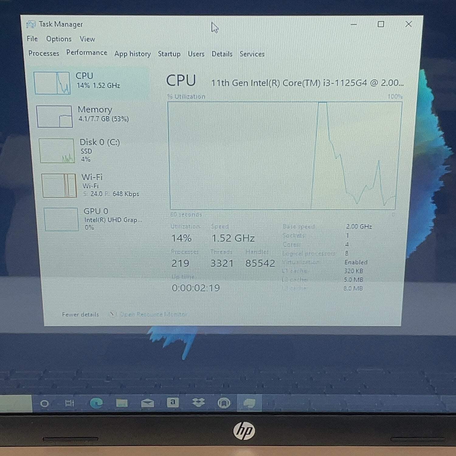 HP Laptop 17-CN0003CY 17.3″ i3-1125G4 2.0GHz 8GB RAM 512GB SSD