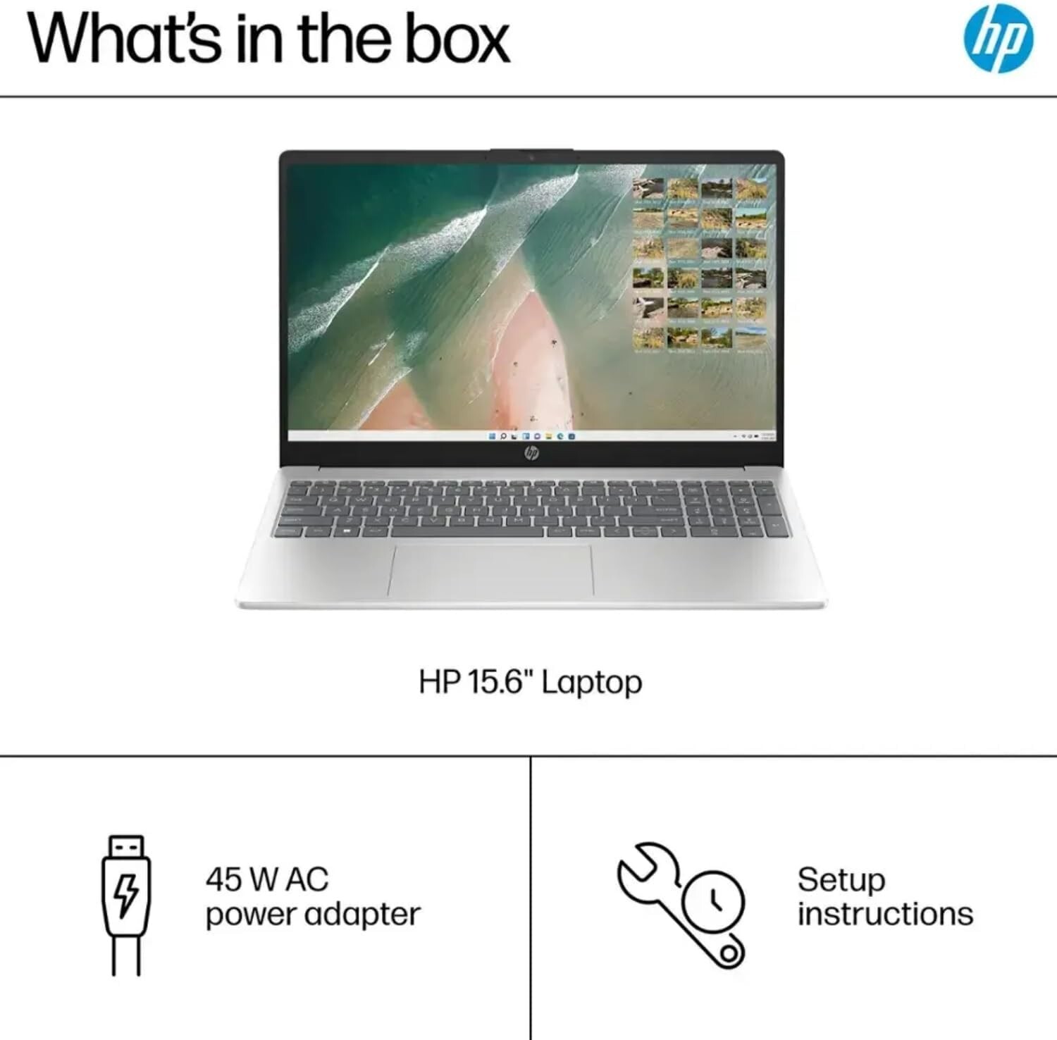 NEW HP 15.6″ Touch Intel i3-1215U/8GB/256GB SSD Silver Laptop 15-FD0023DX